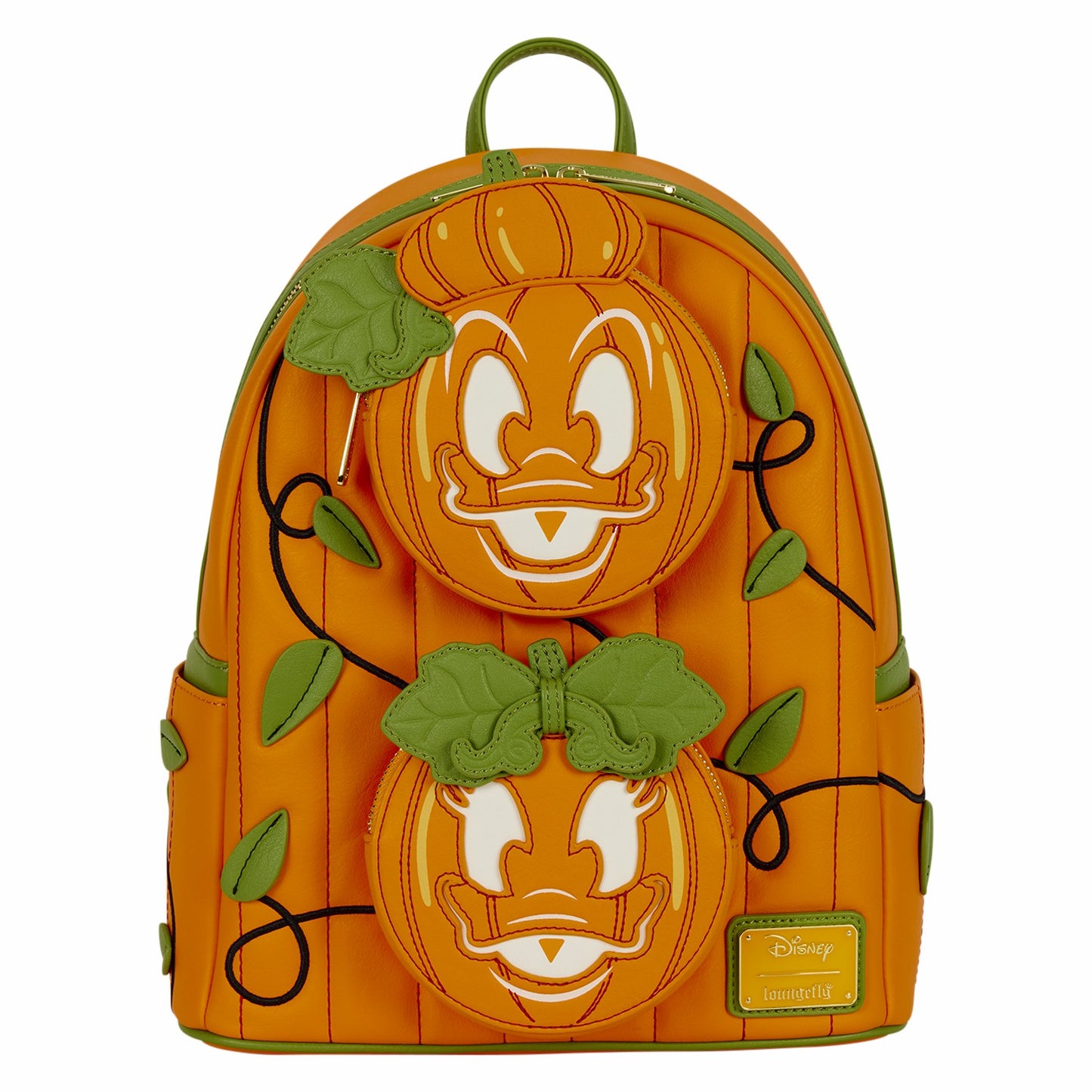 Loungefly Donald & Daisy Jack-o'-Lantern Exclusive Glow Mini Backpack