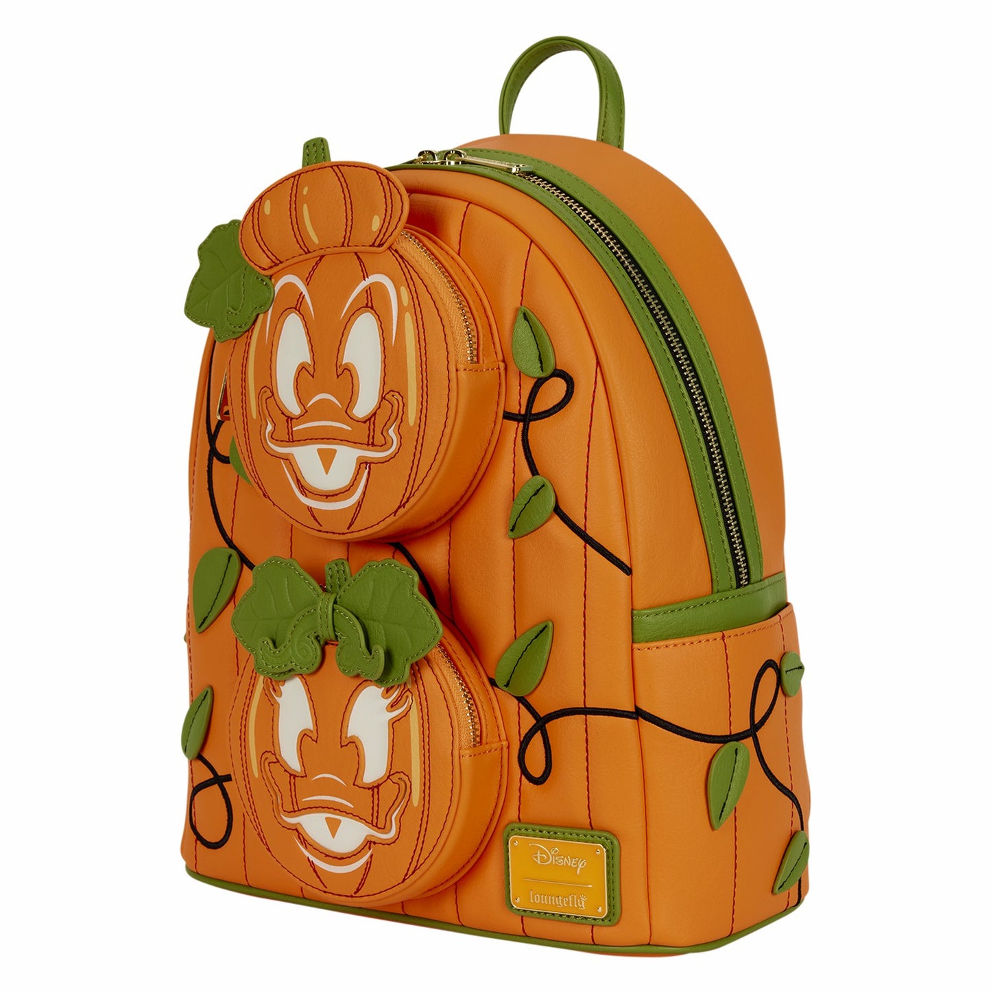 Loungefly Donald & Daisy Jack-o'-Lantern Exclusive Glow Mini Backpack