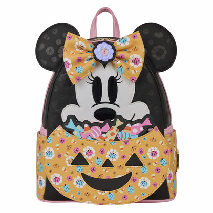 Loungefly Minnie Mouse Cosplay Floral Pumpkin Glow Mini Backpack
