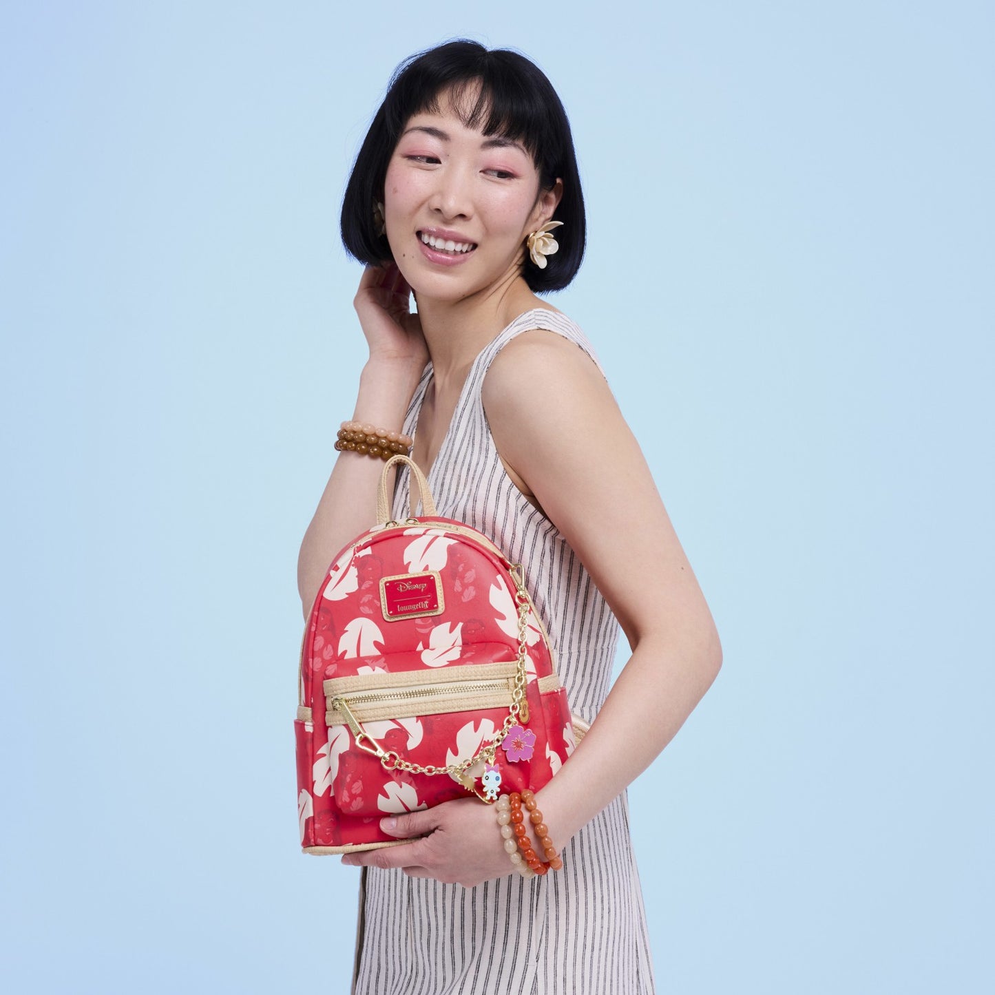 Loungefly Lilo & Stitch Charm Cosplay Mini Backpack