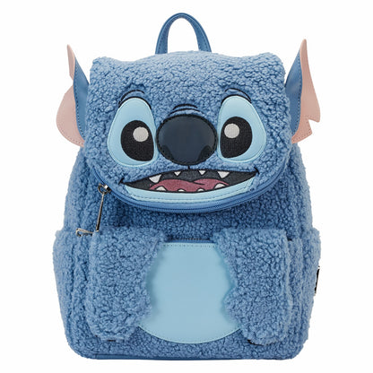 Loungefly Stitch Plush Sherpa Cosplay Mini Backpack