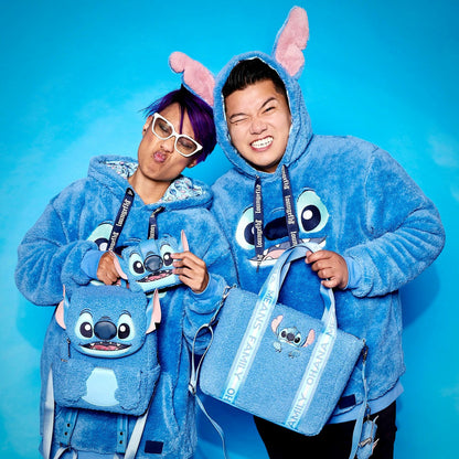 Loungefly Stitch Plush Sherpa Cosplay Mini Backpack