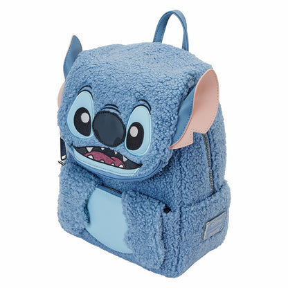 Loungefly Stitch Plush Sherpa Cosplay Mini Backpack