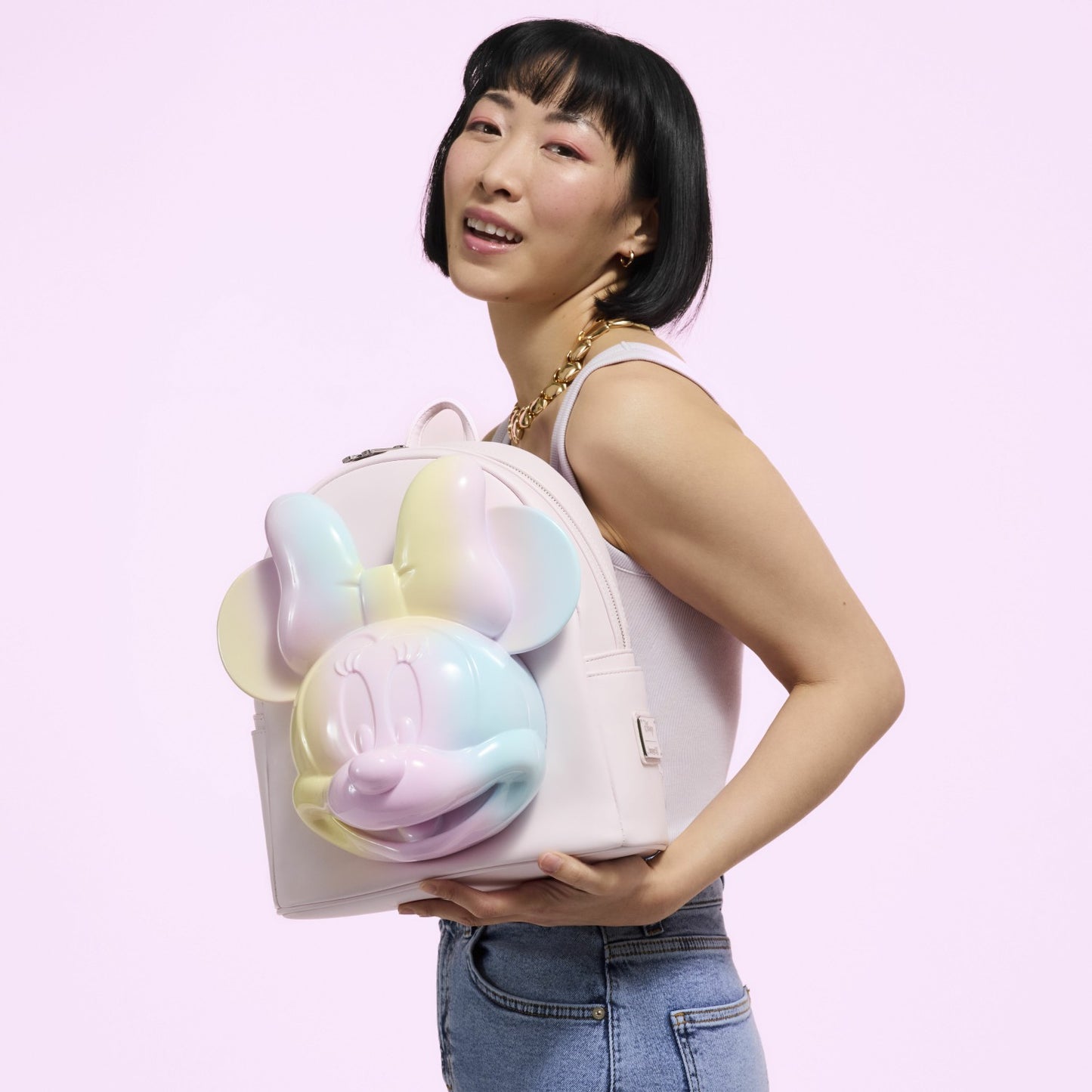 Loungefly Minnie Mouse Pastel Tie-Dye Mini Backpack