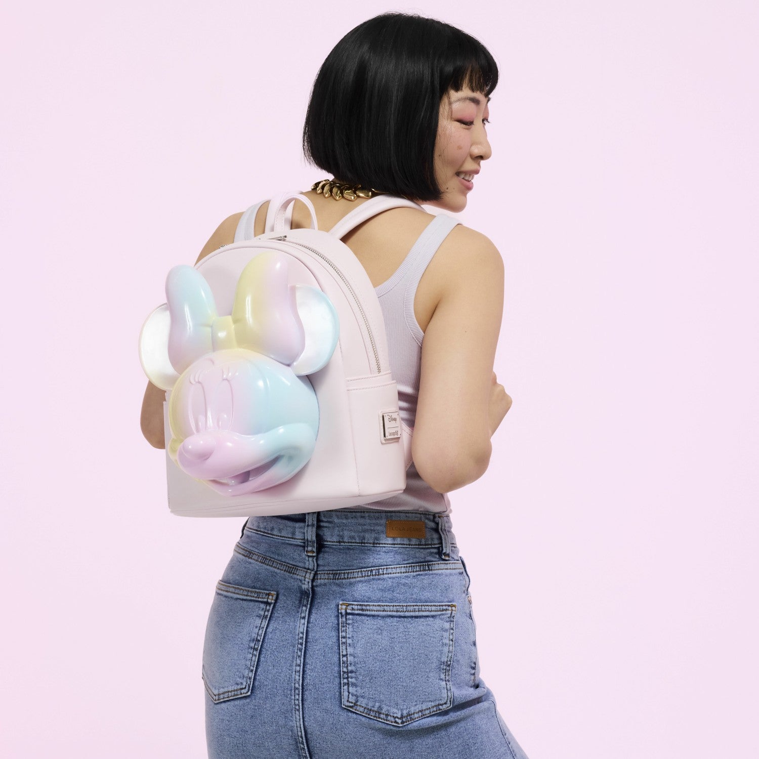 Loungefly Minnie Mouse Pastel Tie-Dye Mini Backpack