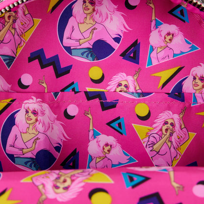 Loungefly Jem and the Holograms Glitter All-Over Print Mini Backpack