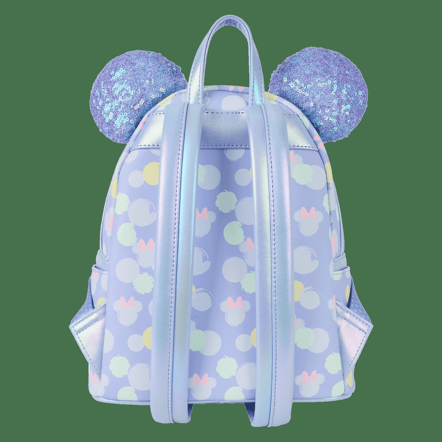 Loungefly Minnie Mouse Exclusive Iridescent All-Over Print Sequin Ear Mini Backpack