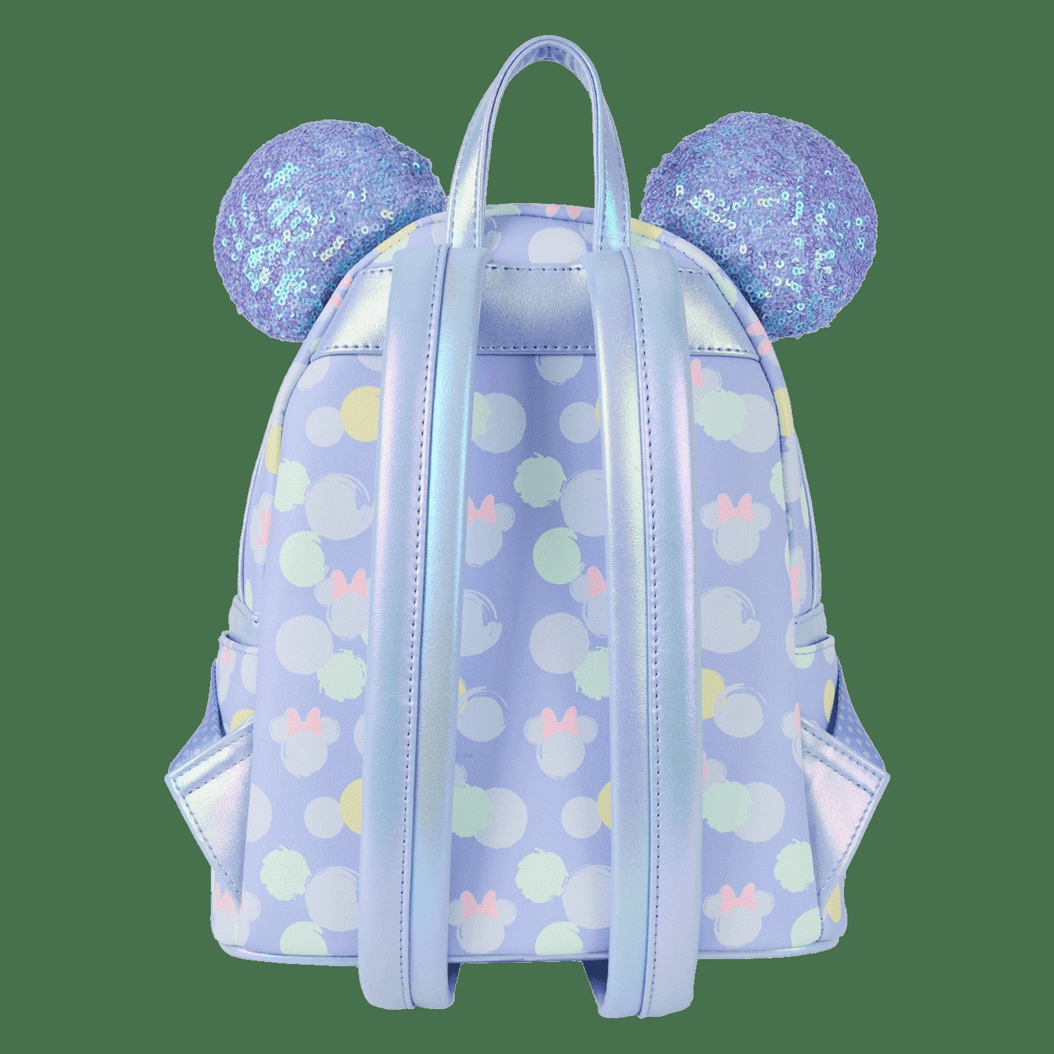 Loungefly Minnie Mouse Exclusive Iridescent All-Over Print Sequin Ear Mini Backpack