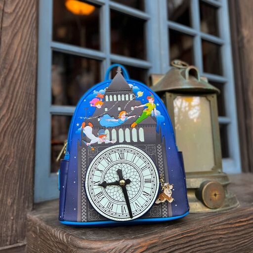 Loungefly Peter Pan Clock Glow in the Dark Mini Backpack