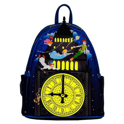 Loungefly Peter Pan Clock Glow in the Dark Mini Backpack