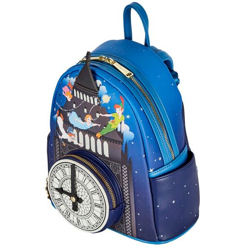 Loungefly Peter Pan Clock Glow in the Dark Mini Backpack