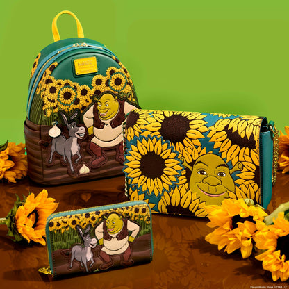 Loungefly Shrek & Donkey Sunflower Field Mini Backpack