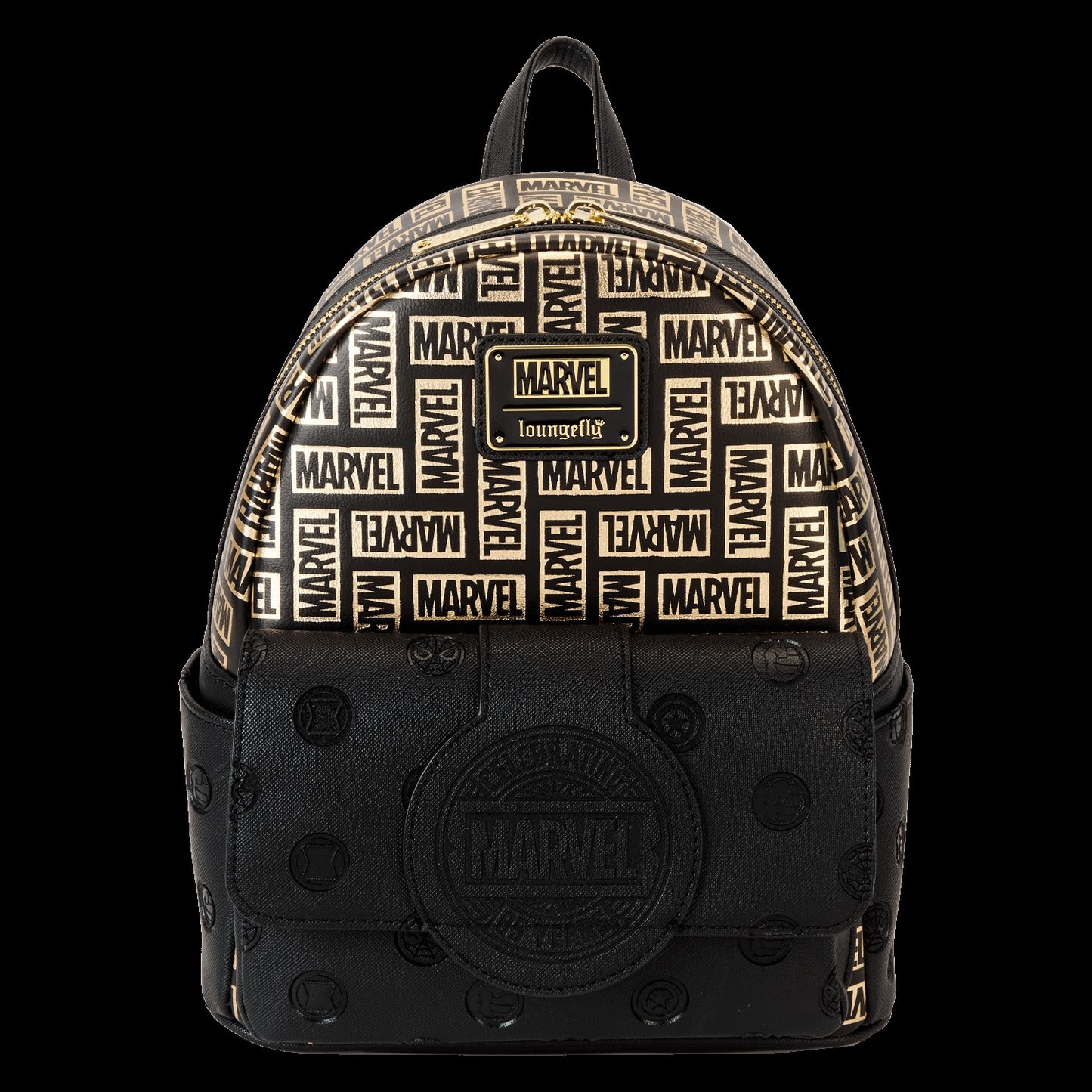 Loungefly Marvel 85th Anniversary All-Over Print Logo Mini Backpack