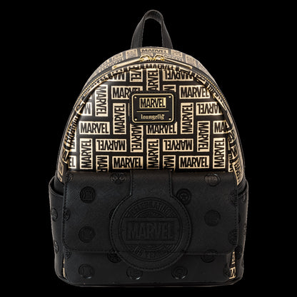 Loungefly Marvel 85th Anniversary All-Over Print Logo Mini Backpack