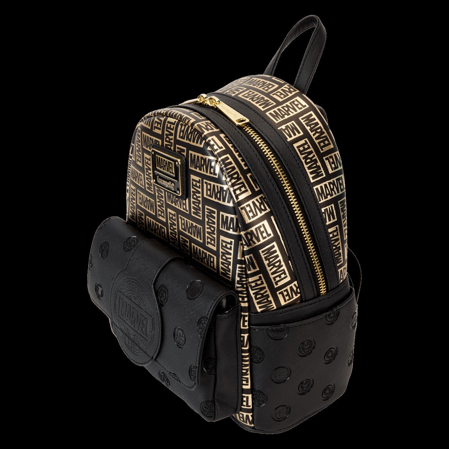 Loungefly Marvel 85th Anniversary All-Over Print Logo Mini Backpack
