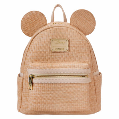 Loungefly Mickey Mouse Woven Texture Mini Backpack