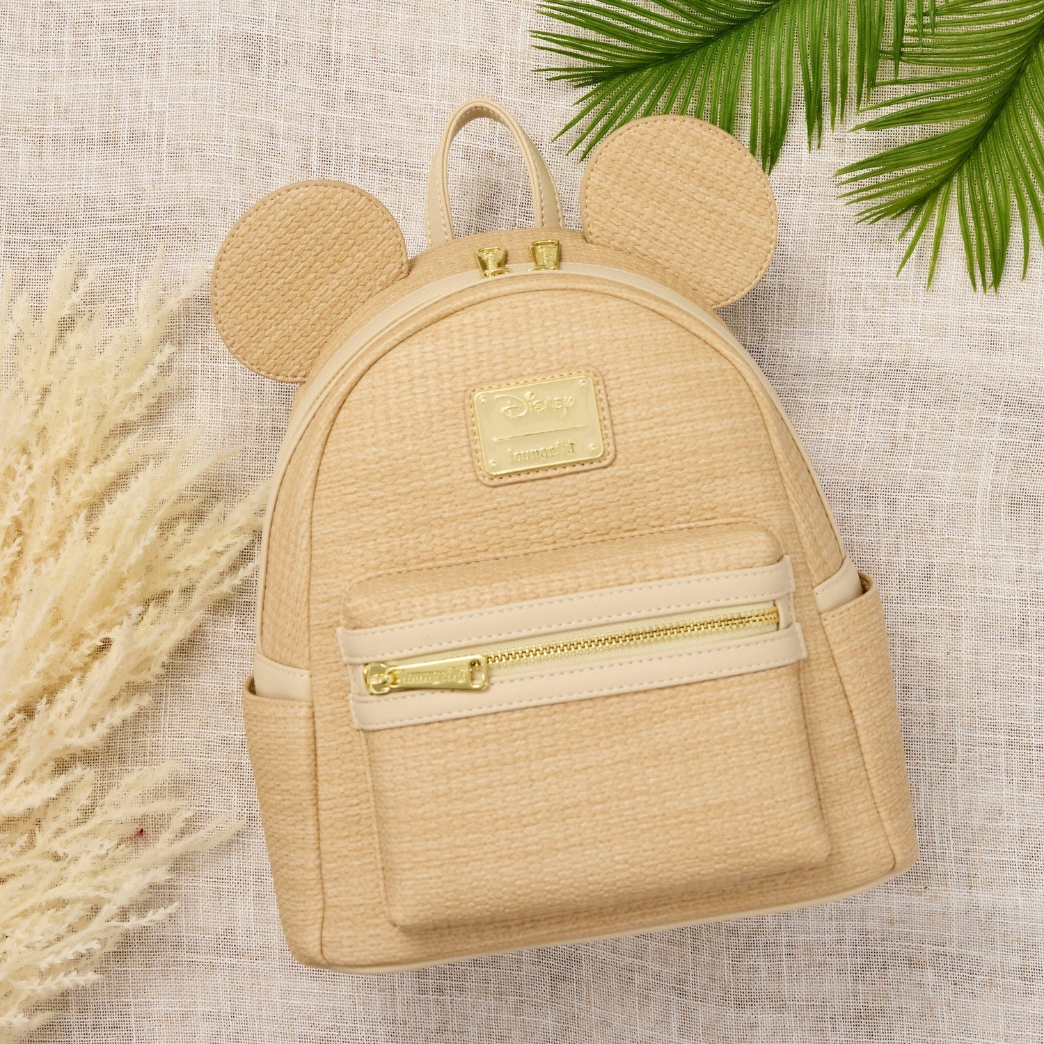 Loungefly Mickey Mouse Woven Texture Mini Backpack