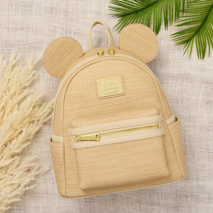 Loungefly Mickey Mouse Woven Texture Mini Backpack