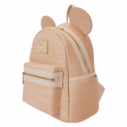 Loungefly Mickey Mouse Woven Texture Mini Backpack