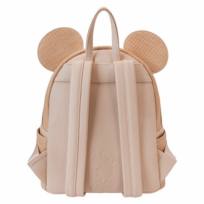 Loungefly Mickey Mouse Woven Texture Mini Backpack