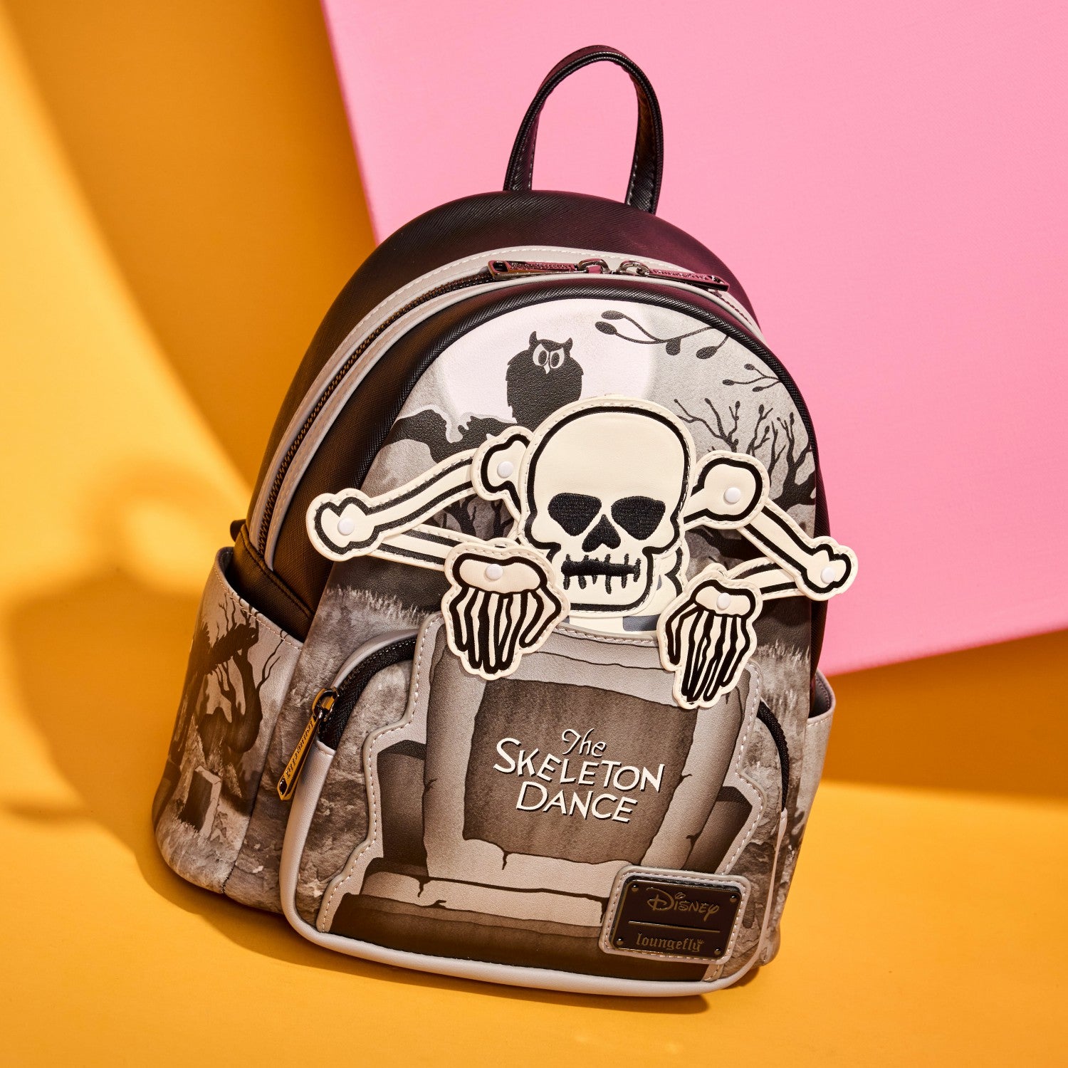 Loungefly The Skeleton Dance 95th Anniversary Glow Mini Backpack