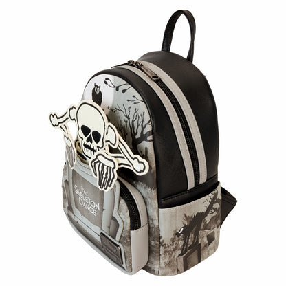 Loungefly The Skeleton Dance 95th Anniversary Glow Mini Backpack