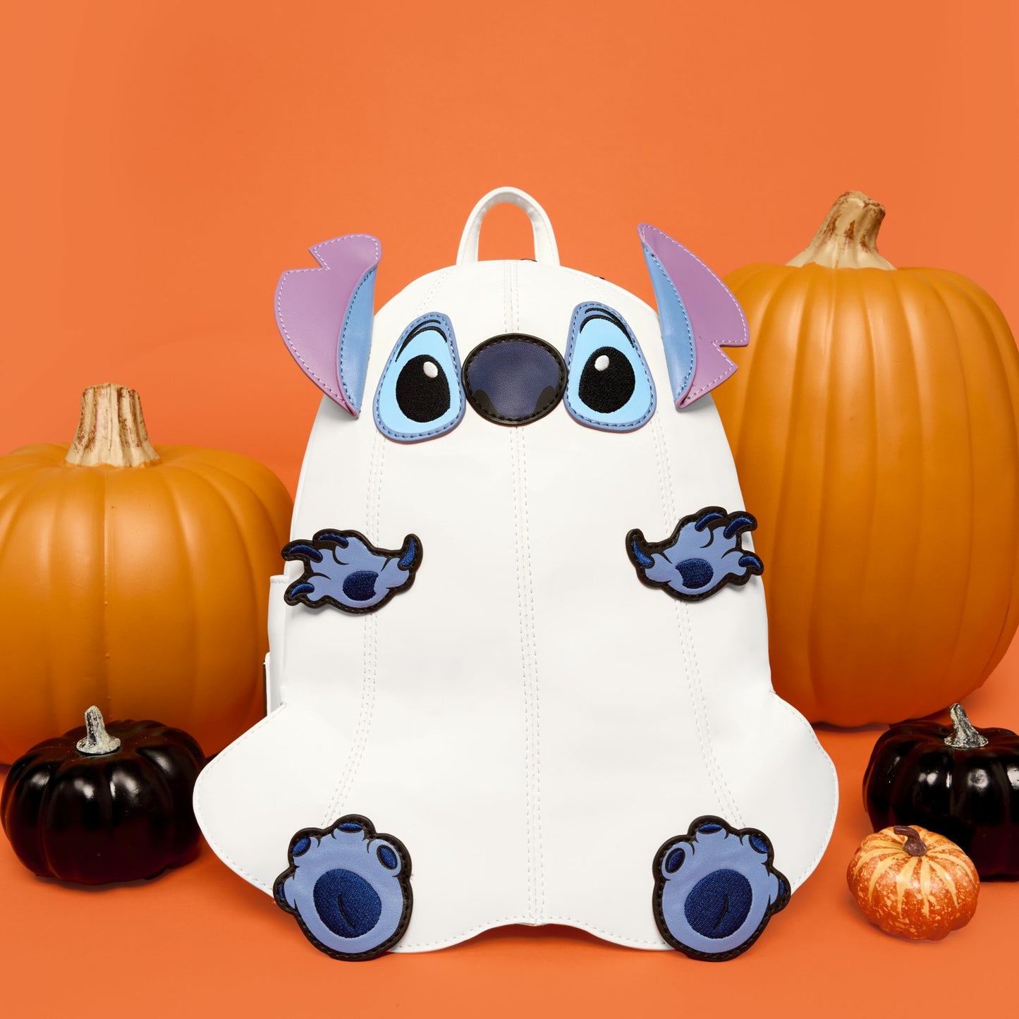 Loungefly Stitch Ghost Costume Figural Glow Mini Backpack