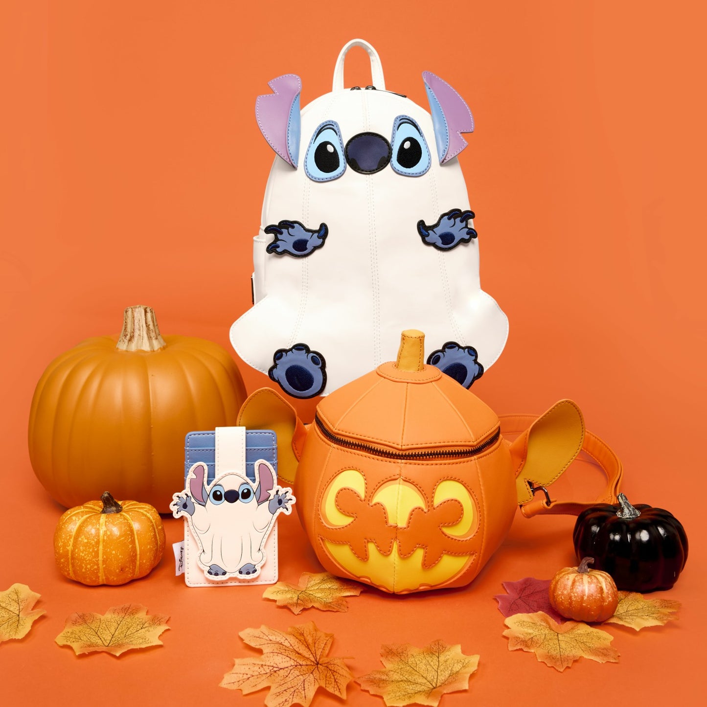 Loungefly Stitch Ghost Costume Figural Glow Mini Backpack