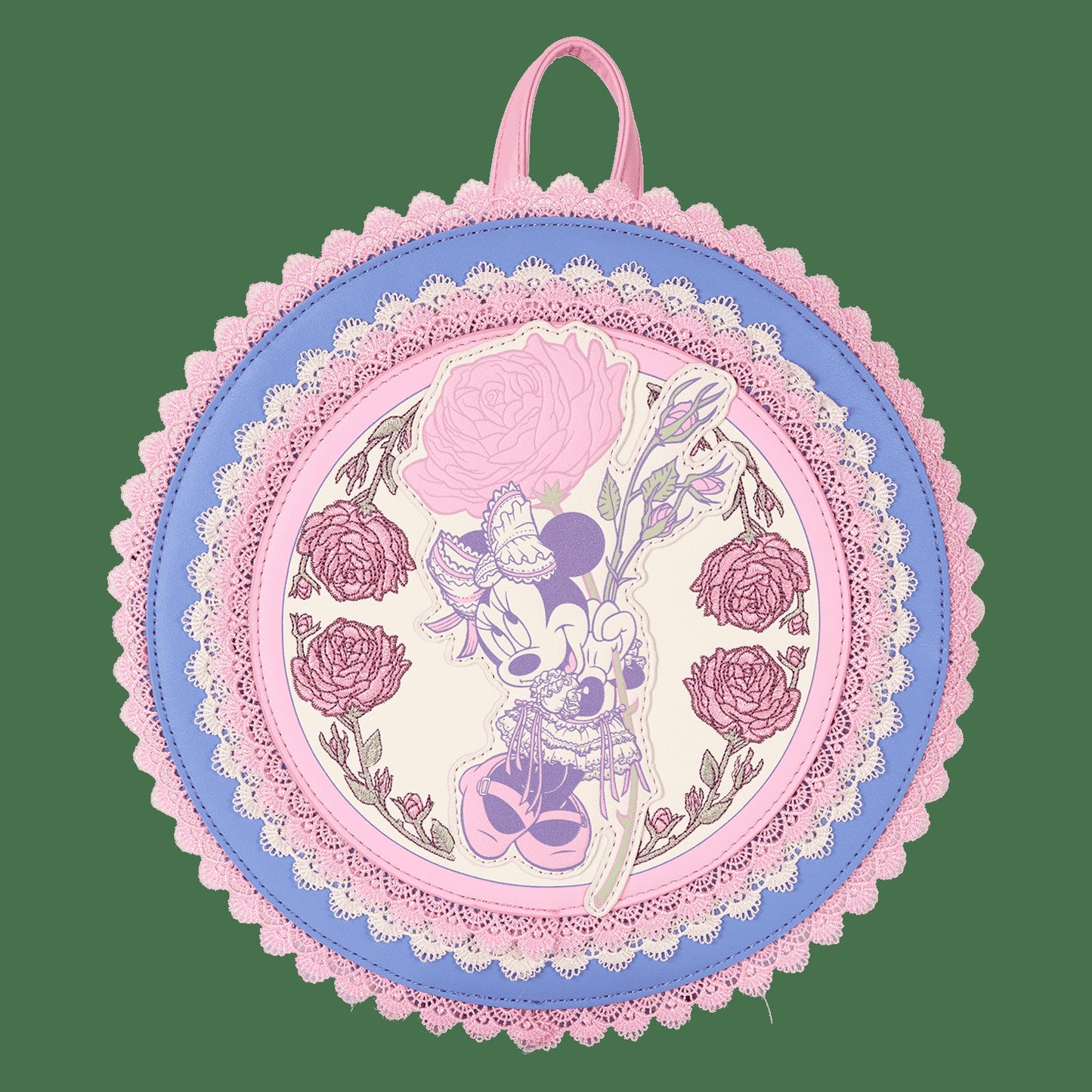 Loungefly Minnie Mouse Floral and Lace Mini Backpack