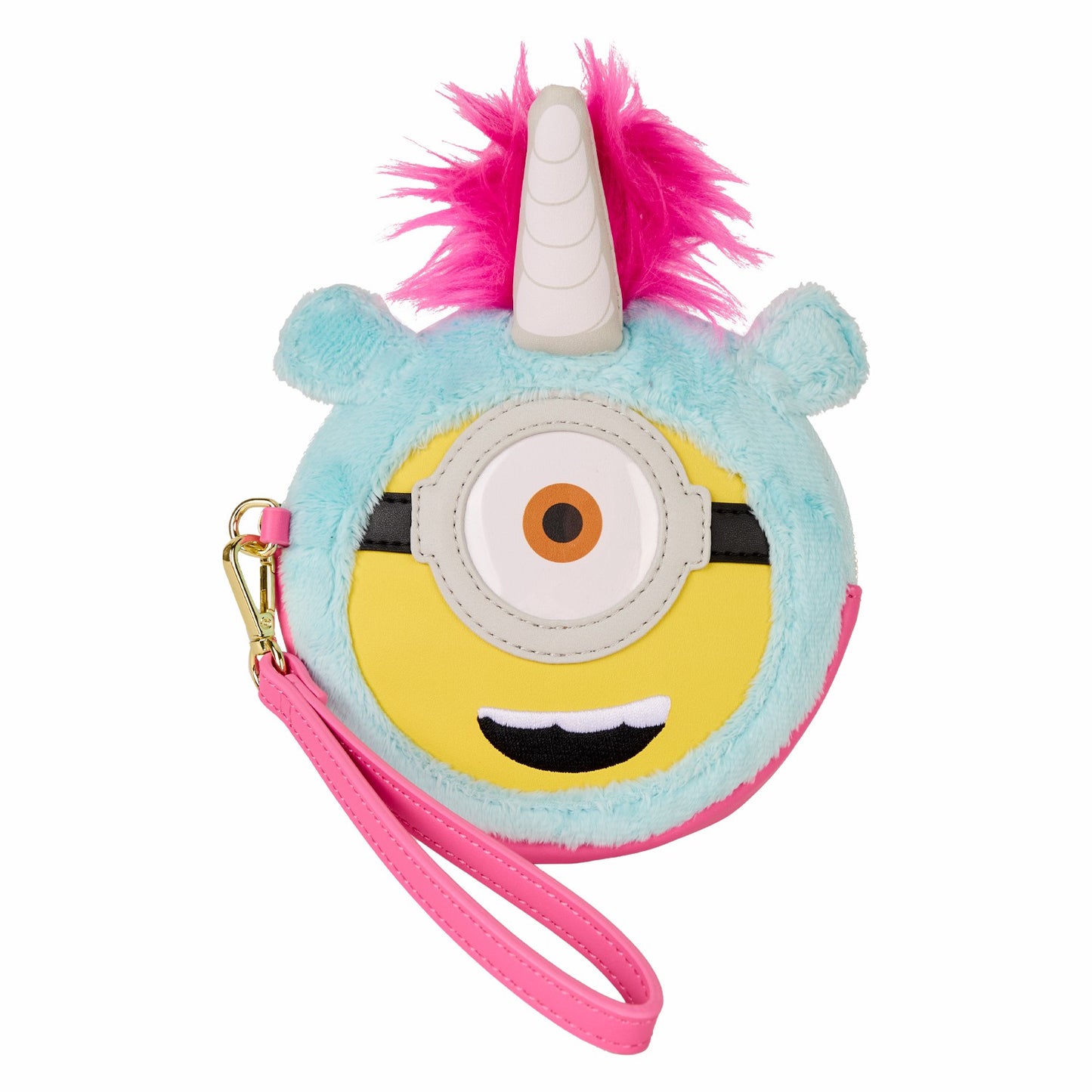 Loungefly Minions Fluffy Unicorn Exclusive Costume Plush Wristlet Wallet
