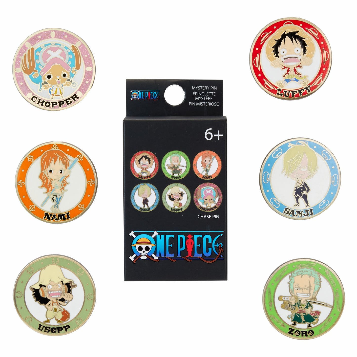 Loungefly One Piece 25th Anniversary Chibi Mystery Box Pin