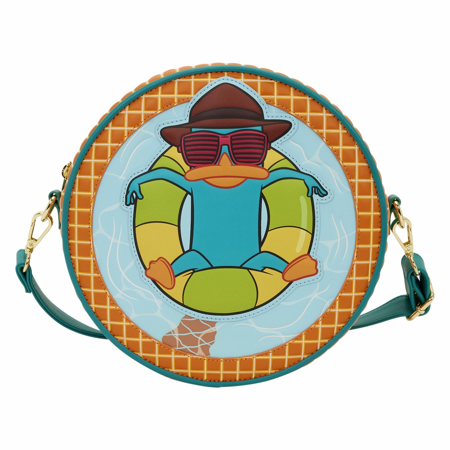 Loungefly Phineas & Ferb Perry the Platypus Pool Crossbody Bag