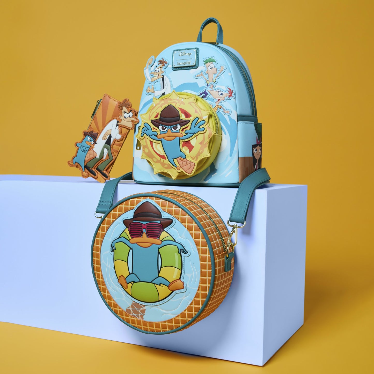 Loungefly Phineas & Ferb Perry the Platypus Pool Crossbody Bag