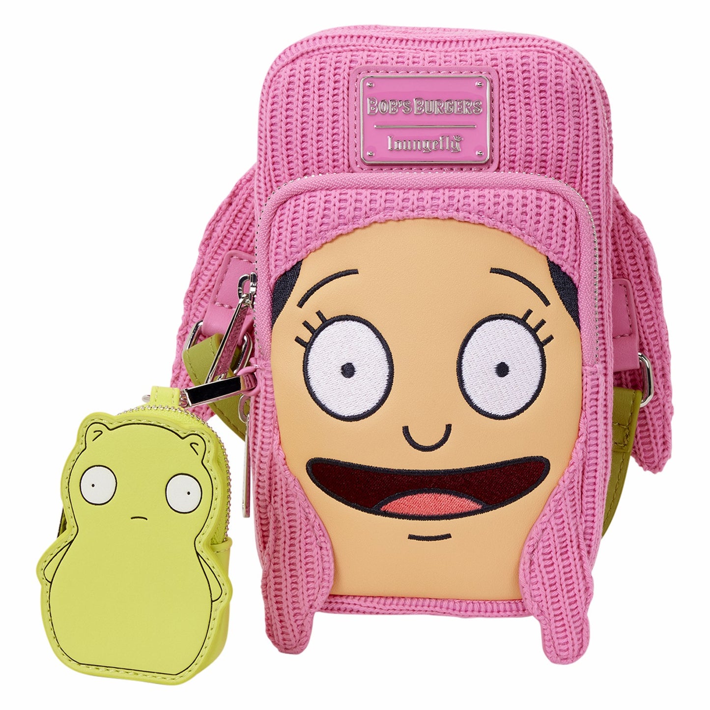 Loungefly Bob's Burgers Louise Cosplay Cell Phone Crossbody Bag with Glow Coin Bag