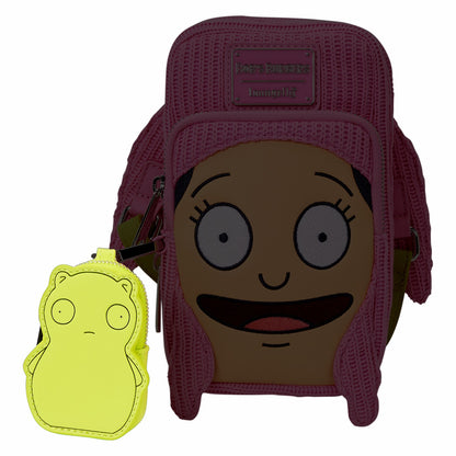 Loungefly Bob's Burgers Louise Cosplay Cell Phone Crossbody Bag with Glow Coin Bag