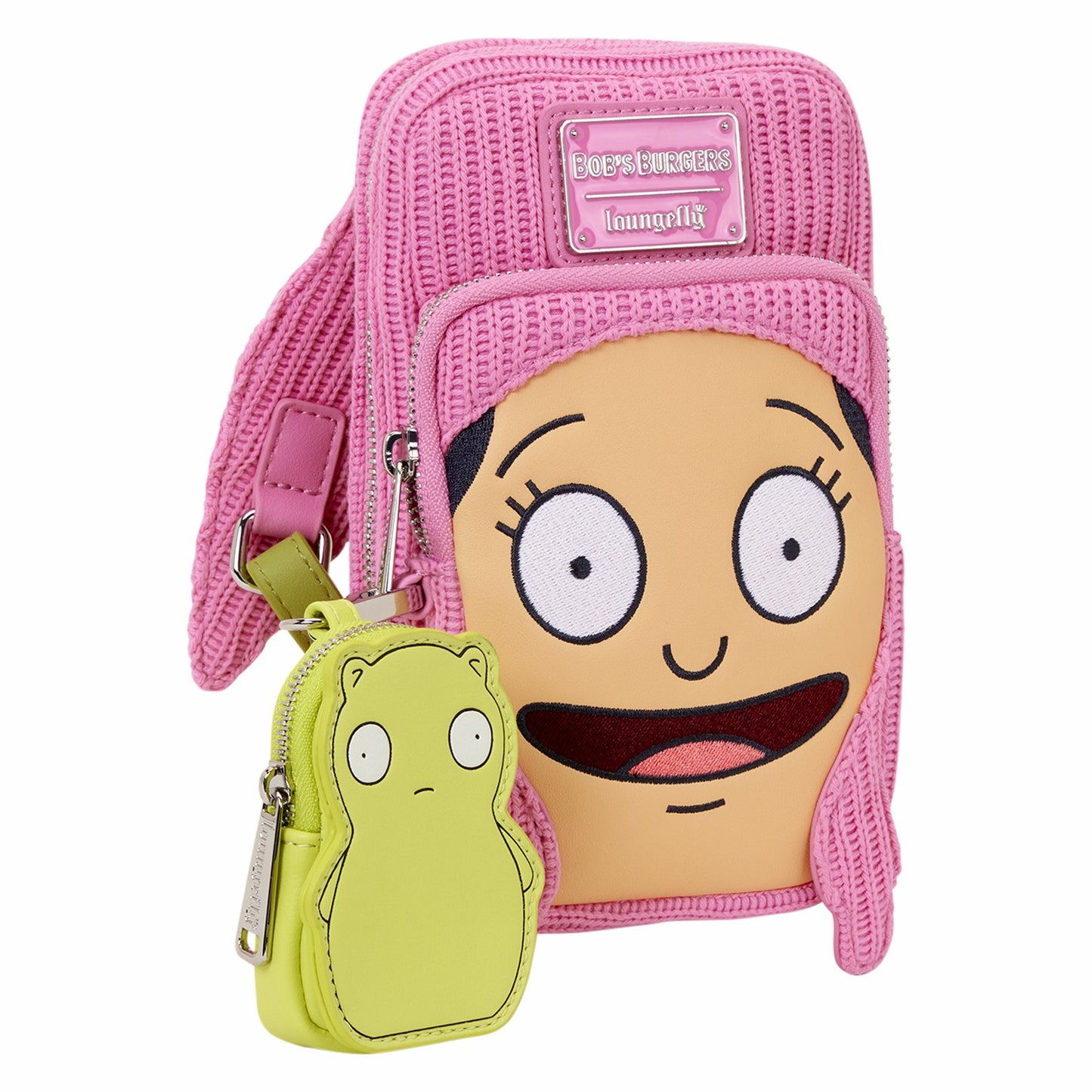 Loungefly Bob's Burgers Louise Cosplay Cell Phone Crossbody Bag with Glow Coin Bag