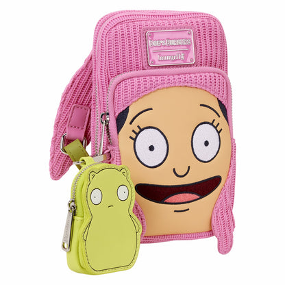 Loungefly Bob's Burgers Louise Cosplay Cell Phone Crossbody Bag with Glow Coin Bag