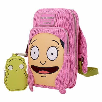 Loungefly Bob's Burgers Louise Cosplay Cell Phone Crossbody Bag with Glow Coin Bag