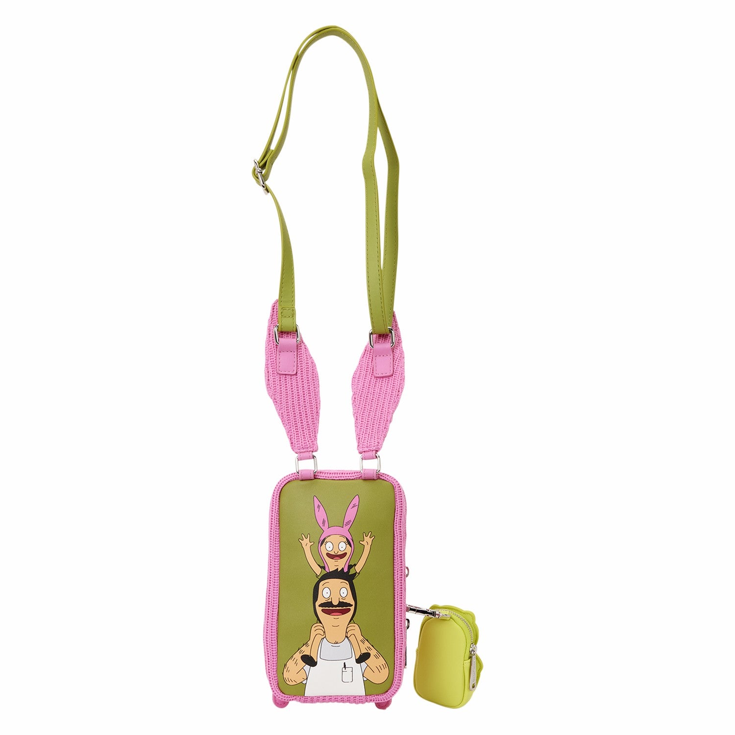 Loungefly Bob's Burgers Louise Cosplay Cell Phone Crossbody Bag with Glow Coin Bag