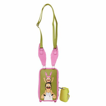Loungefly Bob's Burgers Louise Cosplay Cell Phone Crossbody Bag with Glow Coin Bag