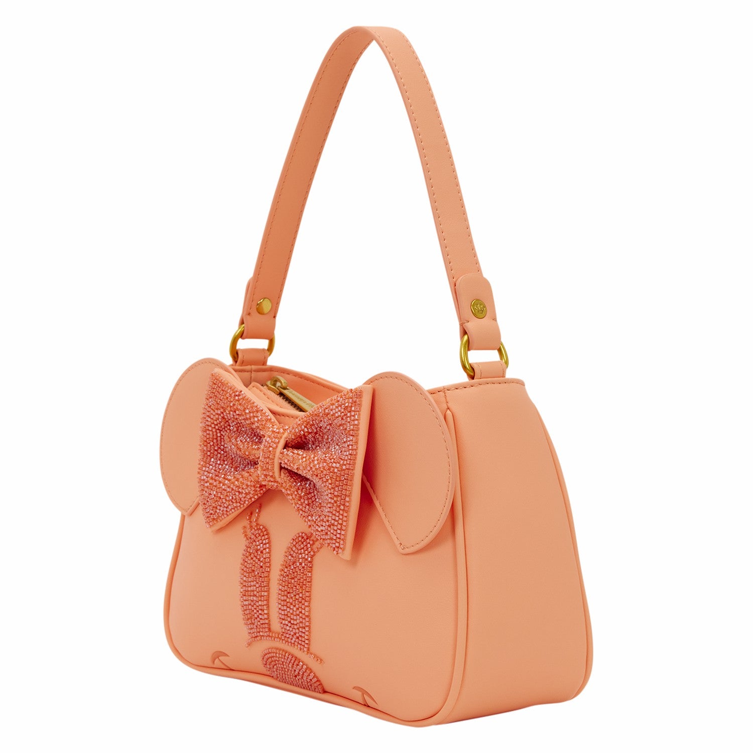 Loungefly Minnie Mouse Exclusive Coral Crossbody Bag