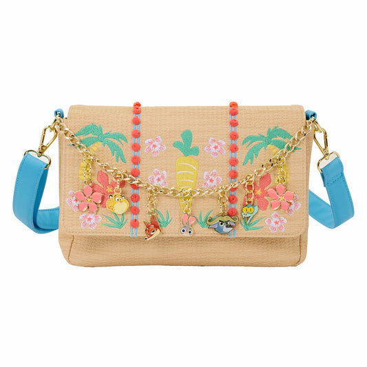 Loungefly Zootopia 2 Embroidered Charm Crossbody Bag