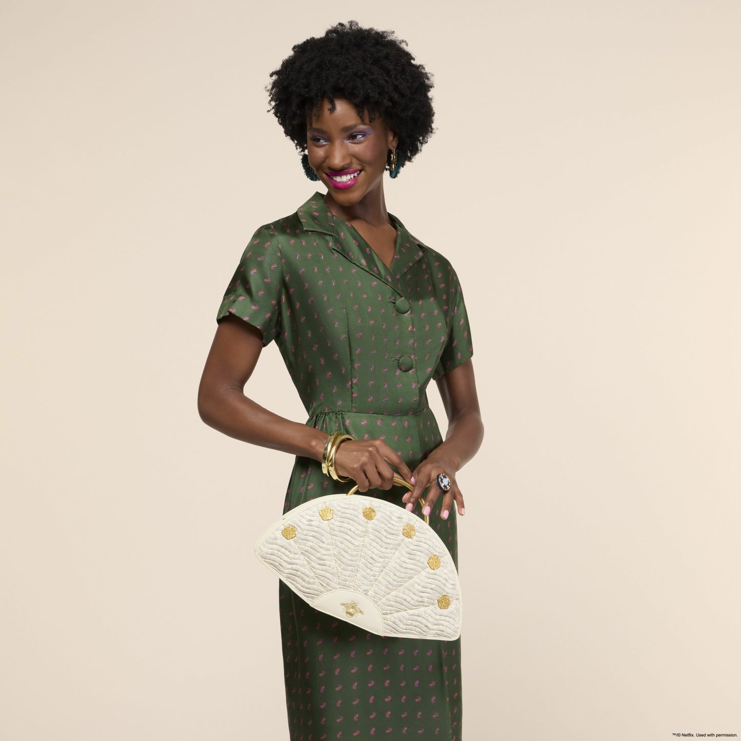 Loungefly Bridgerton Figural Fan Handbag