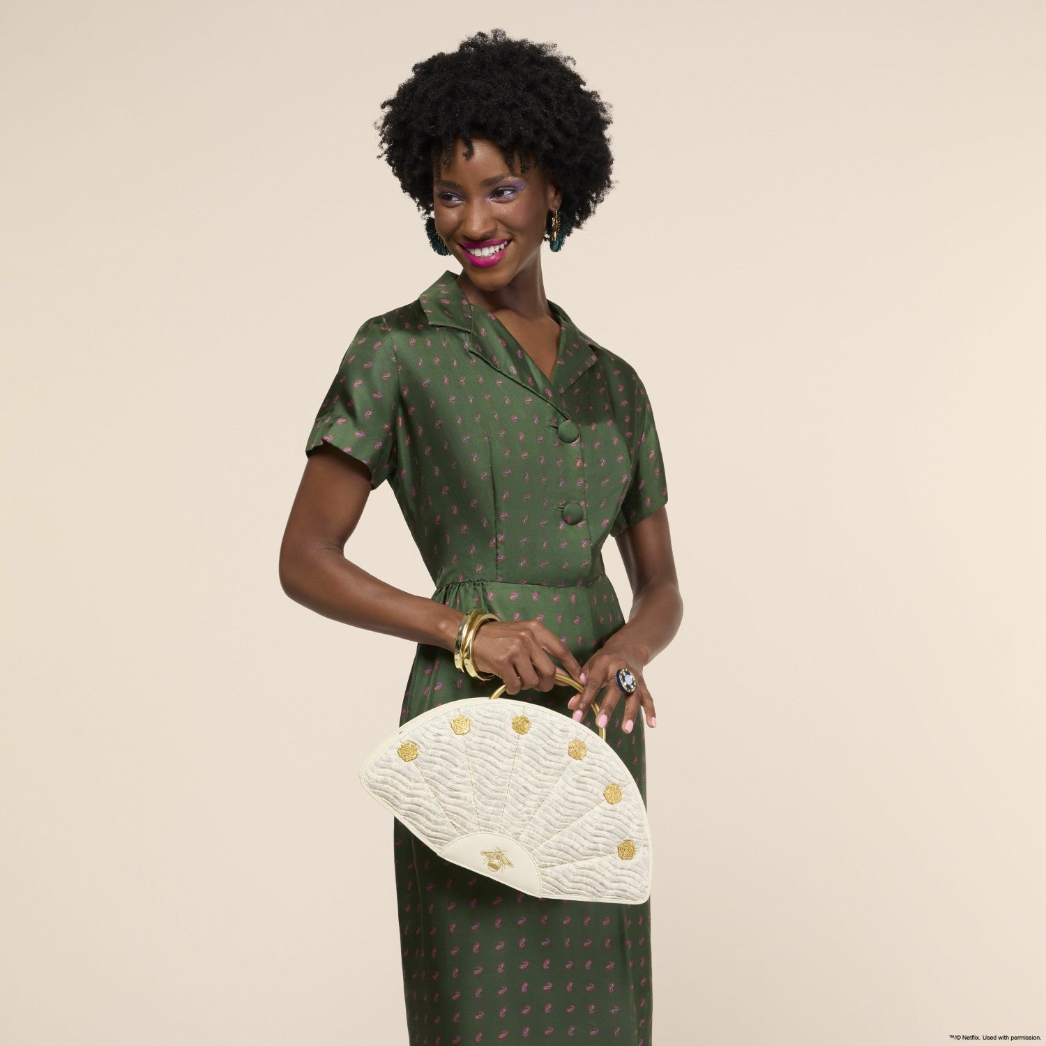 Loungefly Bridgerton Figural Fan Handbag