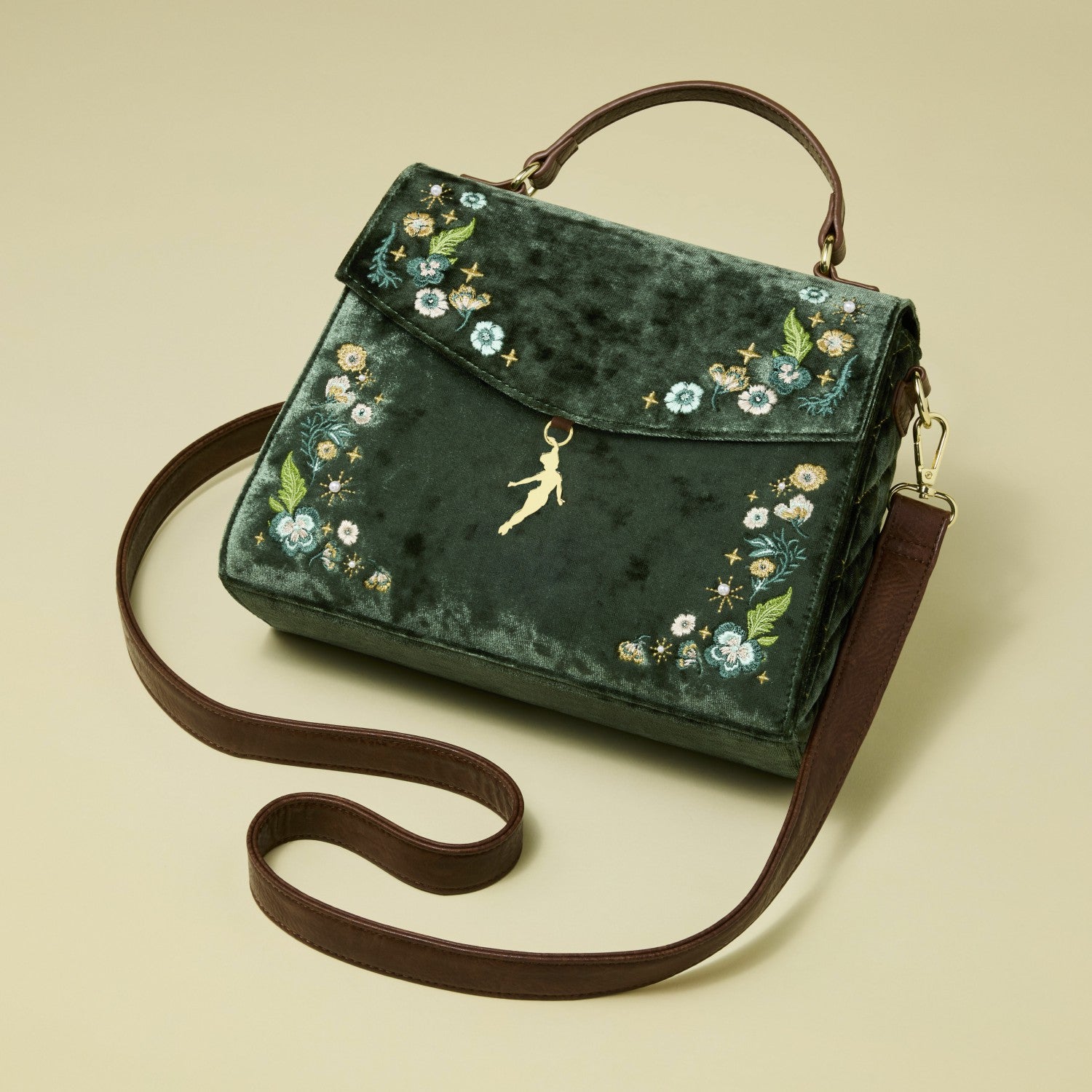 Loungefly Peter Pan Exclusive Quilted Texture Crossbody Bag