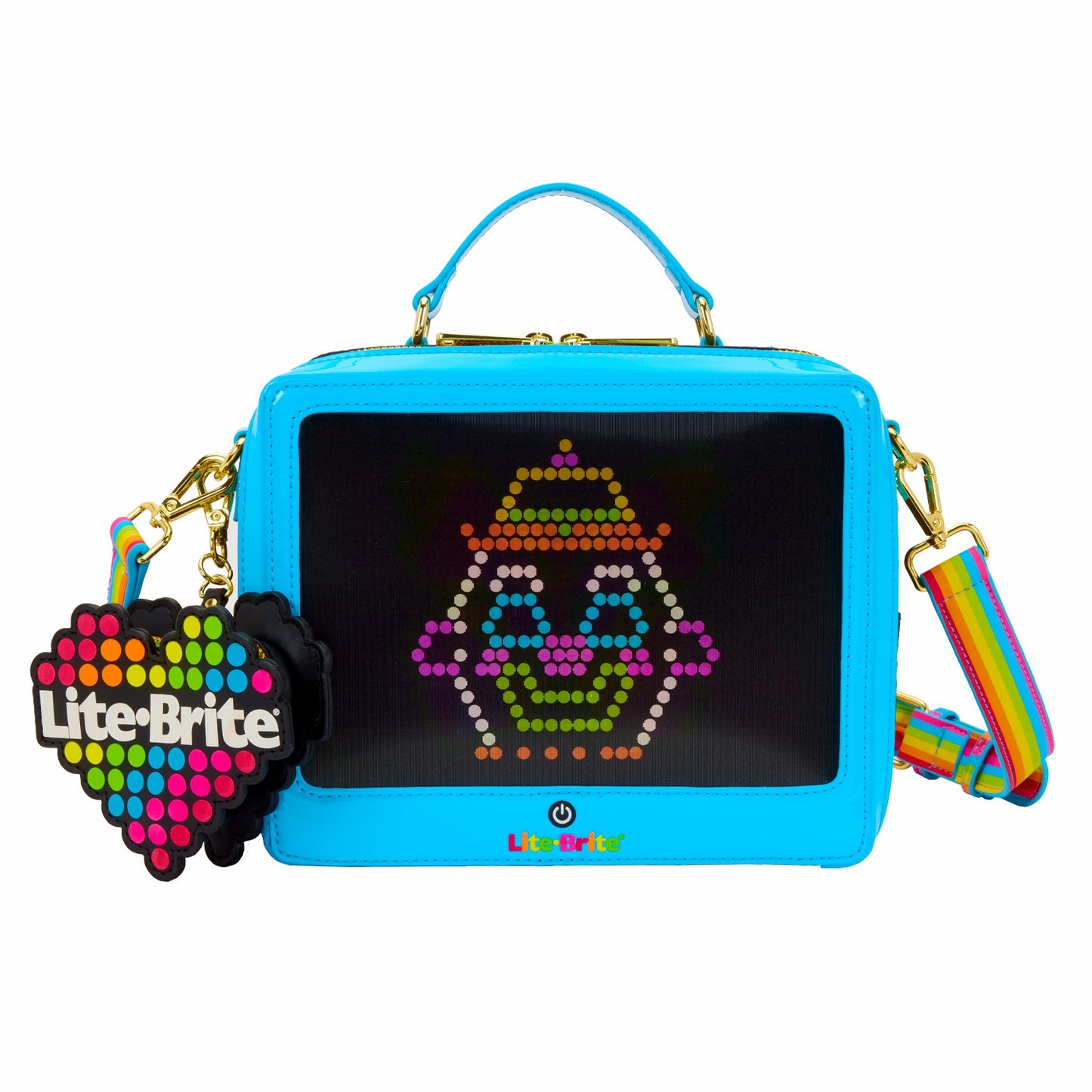 Loungefly Lite-Brite Lenticular Glow Crossbody Bag with Coin Bag