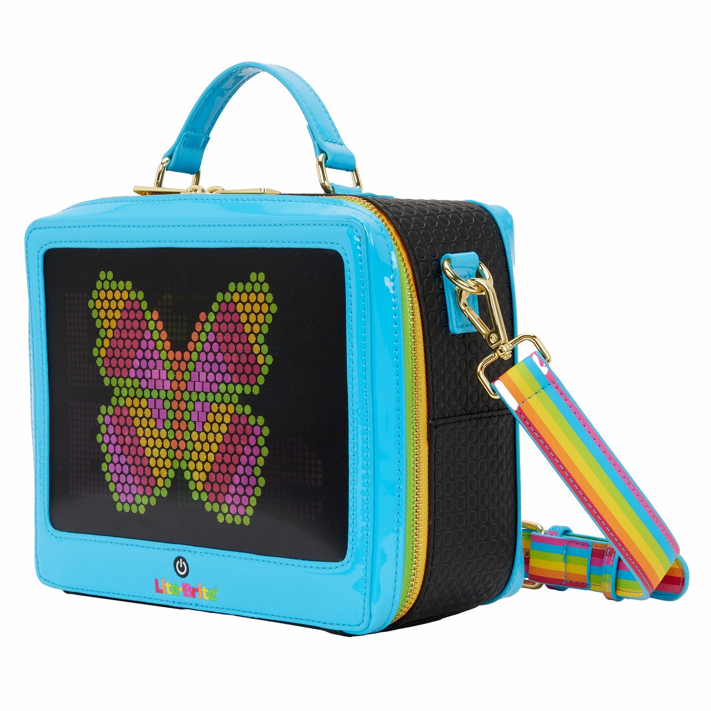 Loungefly Lite-Brite Lenticular Glow Crossbody Bag with Coin Bag