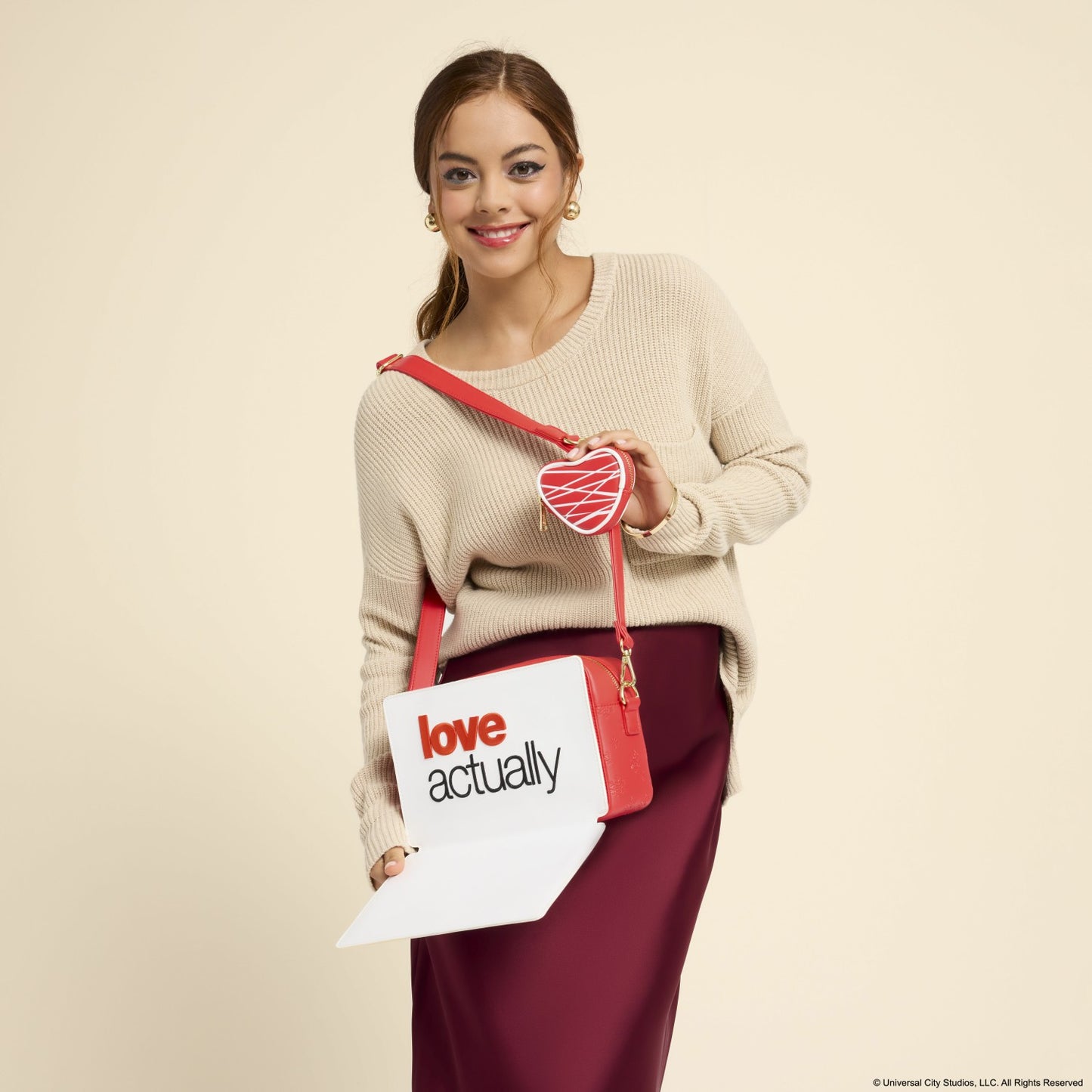 Loungefly Love Actually Crossbody Bag with Coin Bag