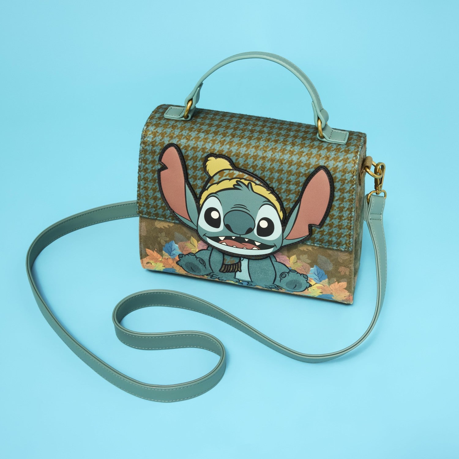 Loungefly Lilo & Stitch Exclusive Autumn Leaves Crossbody Bag