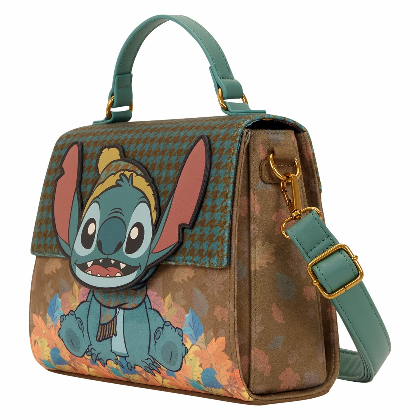 Loungefly Lilo & Stitch Exclusive Autumn Leaves Crossbody Bag